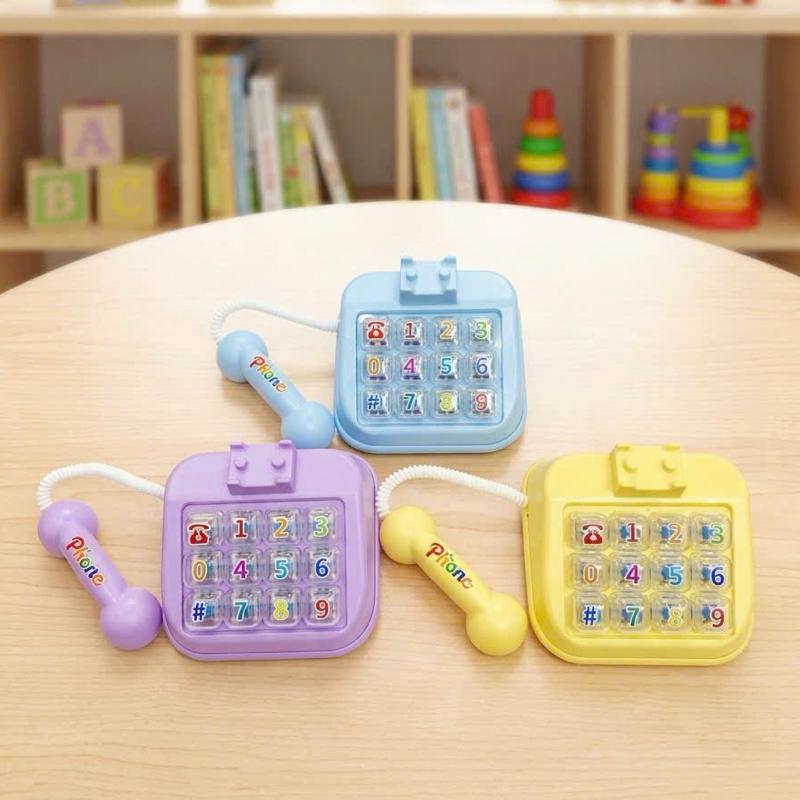 Bàn phím đồ chơi điện thoại có đèn 12key - Đồ chơi giáo dục cho trẻ em