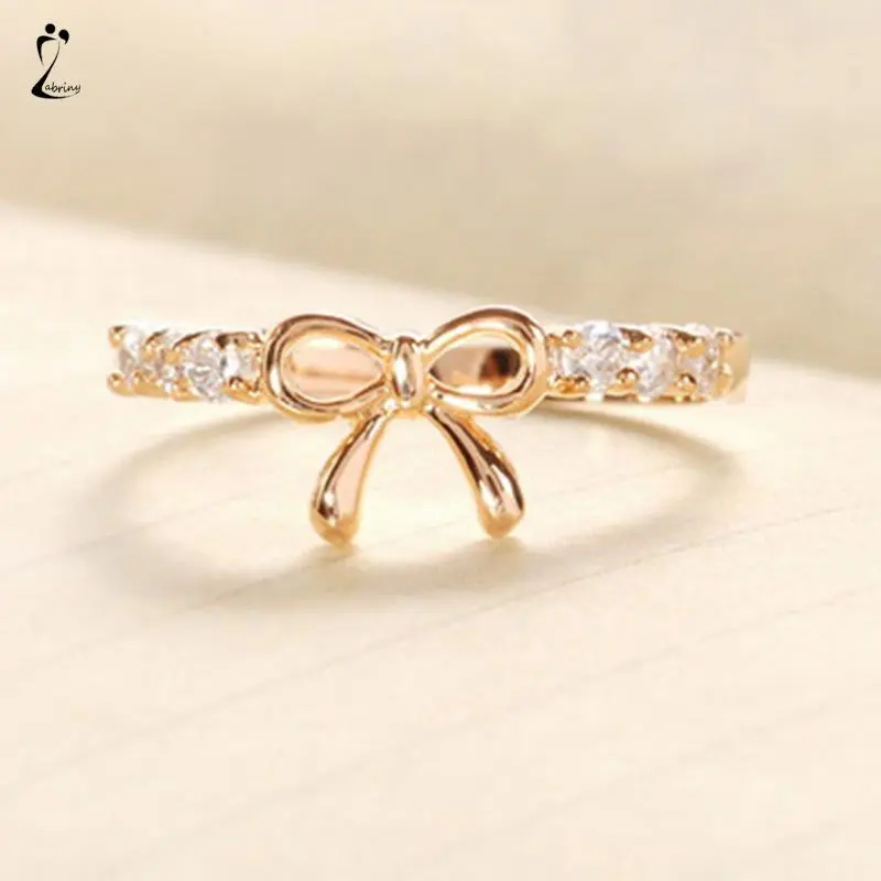 【Nosworthy】Cincin Desain Pita Hias Berlian Gaya Simple Untuk Wanita  Z
