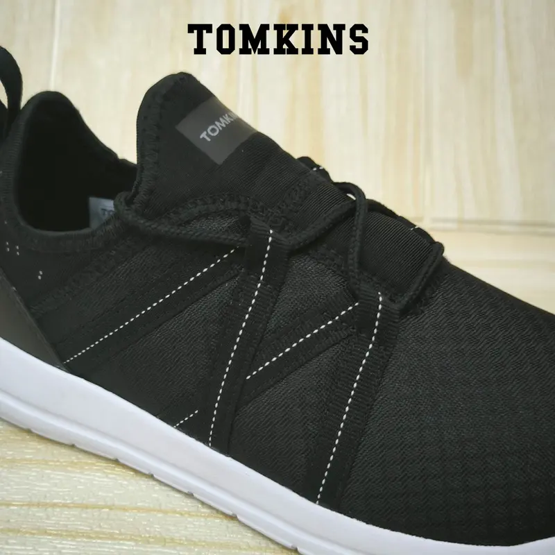 TOMKINS Arcadian Alpha - Black White Sepatu Sekolah Wanita 3
