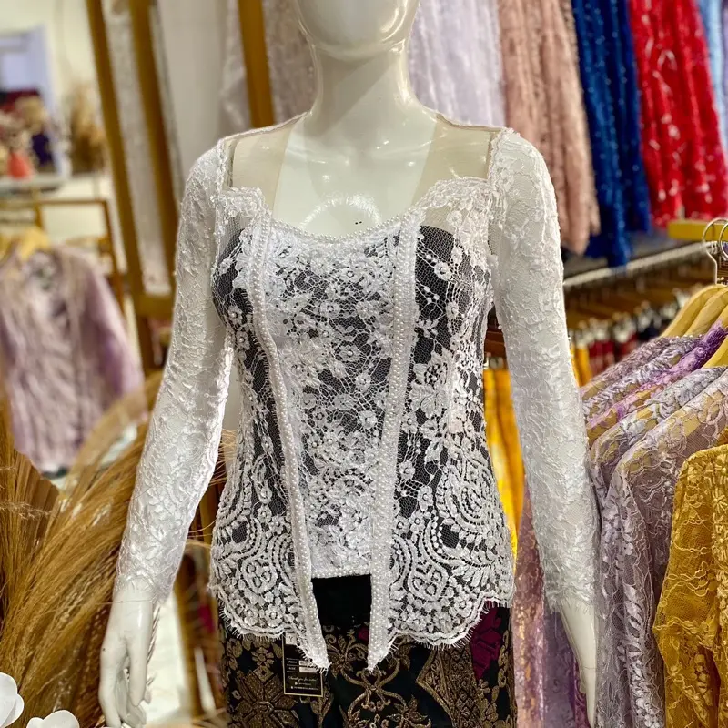 Kebaya Modifikasi Metalic Full Payet Depan