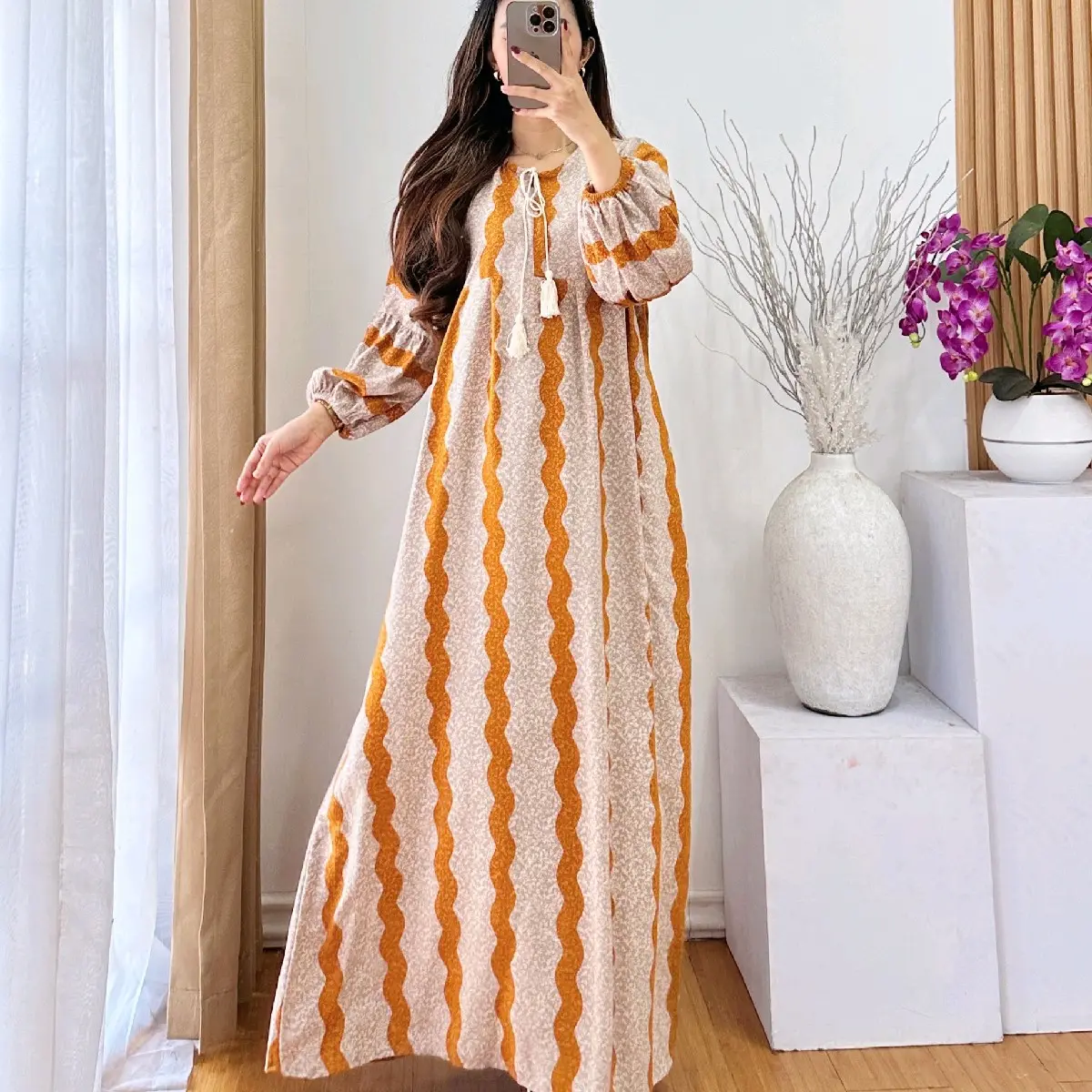 dres tasel dres terbaru dres kekinian dres salur dres rayon premium Gamis Lebaran Tebal