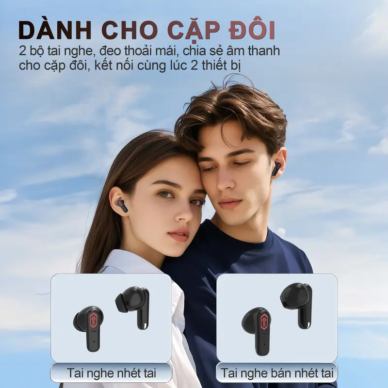 Y27 (2 cặp tai nghe) Tai Nghe Gaming Đôi, 1 Cặp tai nghe nhét tai và 1 Cặp tai nghe bán nhét tai, Đồng bộ âm hình Độ trễ 0.01s, Nghe nhạc liên tục hơn 30 giờ, Âm thanh nổi cấp độ HiFi, Chống nước IPX5, Giảm tiếng ồn ENC, Với iPhone và Android | BigBuy360 - bigbuy360.vn Y27 (2 cặp tai nghe) Tai Nghe Gaming Đôi, 1 Cặp tai nghe nhét tai và 1 Cặp tai nghe bán nhét tai, Đồng bộ âm hình Độ trễ 0.01s, Nghe nhạc liên tục hơn 30 giờ, Âm thanh nổi cấp độ HiFi, Chống nước IPX5, Giảm tiếng ồn ENC, Với iPhone và Android | BigBuy360 - bigbuy360.vn