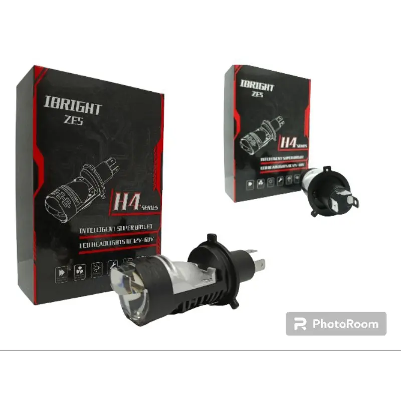 Premium Lampu Utama LED H4 Original IBRIGHT ZE5 high low AC DC Terbaru 2