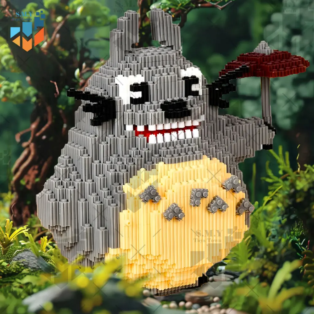 SMY Toystown Nano Blocks Totoro 3D Model  Mainan Blok Susun  Blok Konstruksi DIY  Dekorasi Hiasan Karakter Animasi  Hadiah Kado Anak