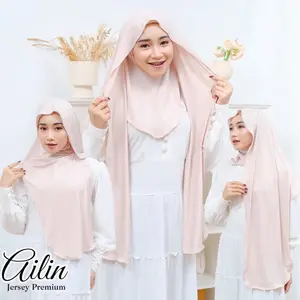 AILIN INNER - Pashmina Instan Inner Kancing Jersey Muslim Wanita Panjang Kerudung Jilbab Dewasa AILIN INNER - Pashmina Instan Inner Kancing Jersey Muslim Wanita Panjang Kerudung Jilbab Dewasa