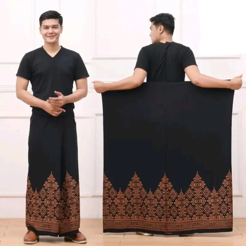 Sarung Dewasa Halus Motif Terbaru Bukan Wadimor Katun Nyaman Pria Semua musim Transparent 7