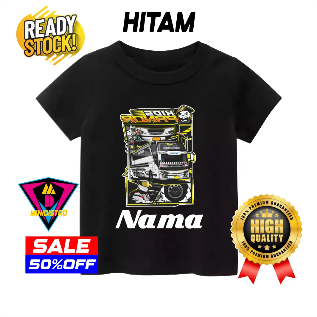 Kaos Anak Custom Nama Suka-suka Panda Bustelolelet Fesion Kids 1-6th Catton Combad - Fashion Kaos Fashion Bunda