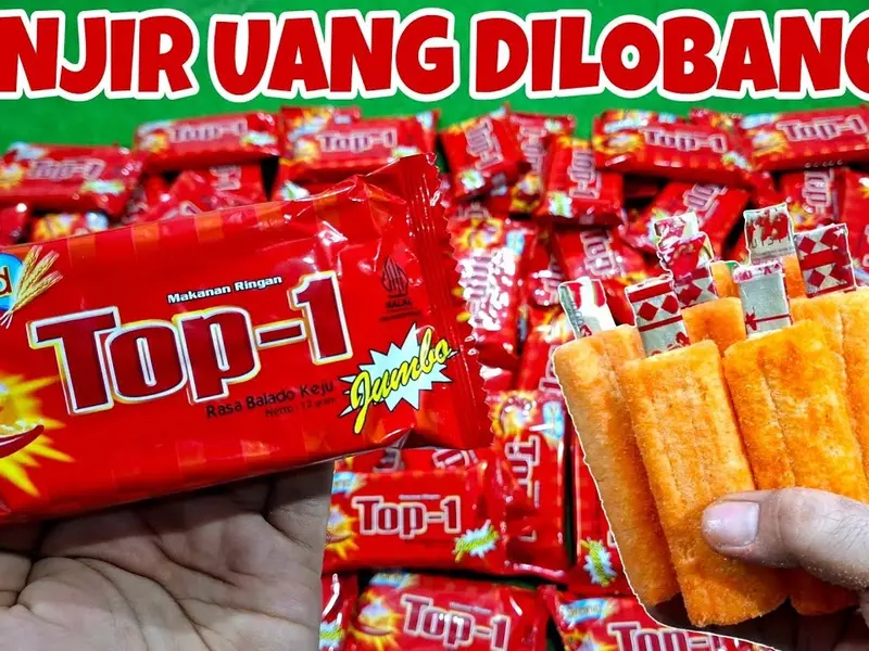 Snack TOP 1 Jumbo Berhadiah Uang / Jajanan TOP-1 Jumbo Murah / Snack Top 1 Corn block Jumbo / Ciki Berhadiah 5