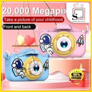 kamera ganda anak-anak astronot Spaceman Digital mengambil foto 2 inci Mini Digital lucu untuk kamera anak-anak