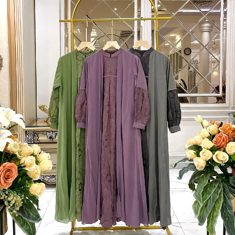 Kiki herlina gamis wanita dewasa c04 Motif Muslim 1