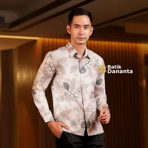 Dananta Batik Pria Modern Motif Margana Lengan Panjang Pendek Batik Premium
