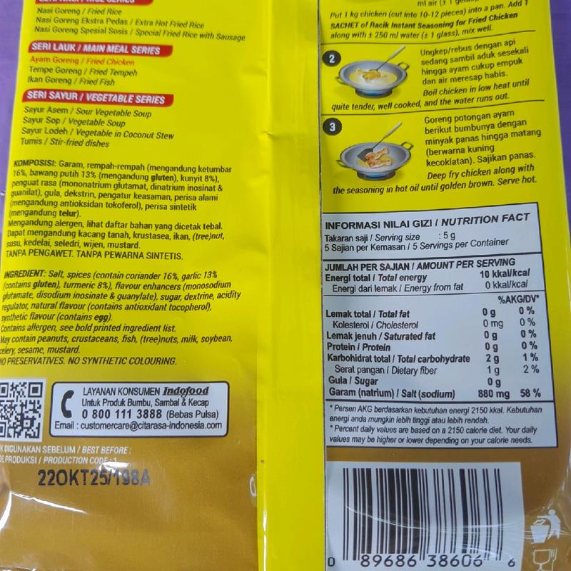 bumbu racik ayam goreng 20 gram 3