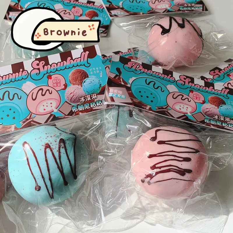 [HARU] Piggy Bun Egg Tart Black Sesame Bun Taba Squishy Slow Rising 1