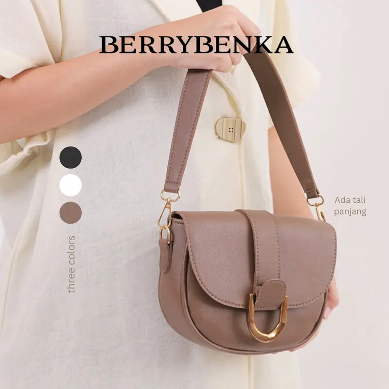 Berrybenka - Tas Bahu Tekka Yora Shoulder Bag Tas Selempang Wanita Kulit Slingbag 1