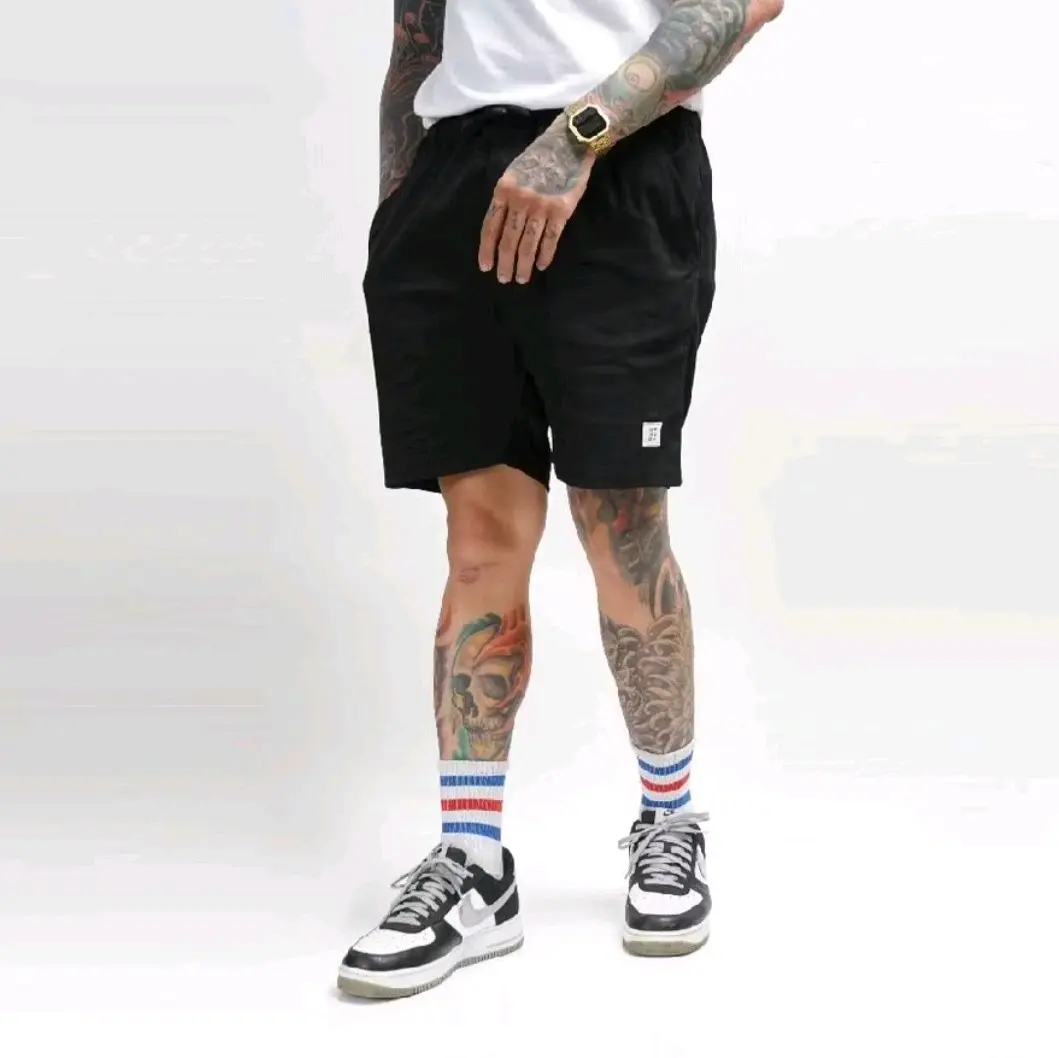 Celana Pendek Boardshort Hitam Terlaris Pria Santai celana pendek shorts outfit Nyaman Casual