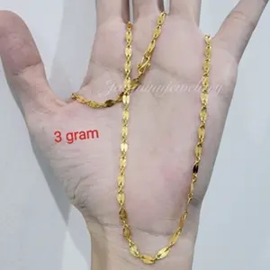 kalung belah kopi emas muda 3 gram