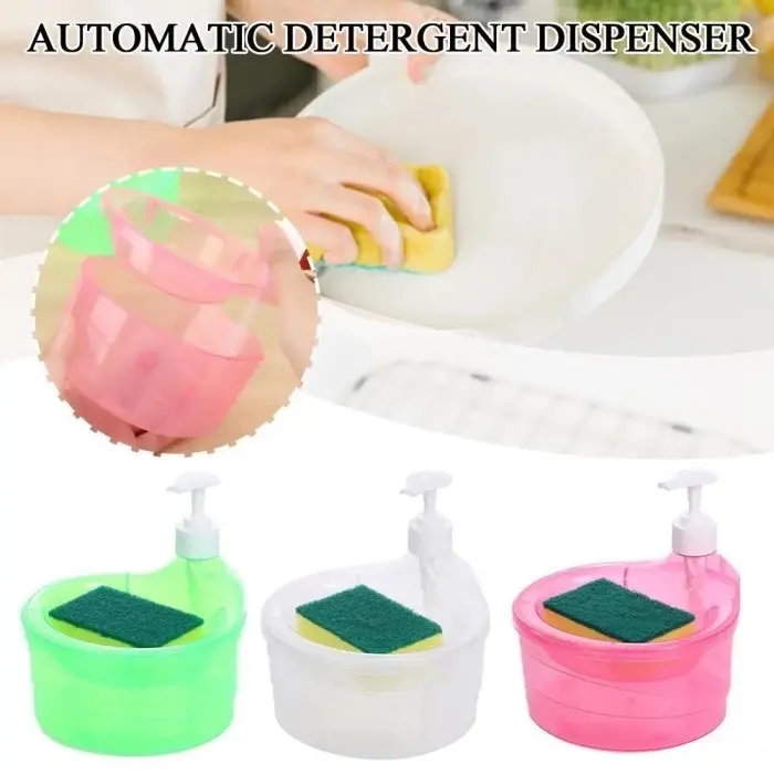 Dispenser Sabun Cuci Piring Wadah Sabun Cuci Piring Free Spons
