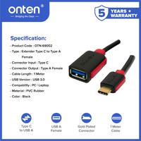 Gambar Onten Kabel Type C To USB 3.0 Type A Cable Extension 1Meter Multifungsi OTN-69002 - Black - Red dari Onten Indonesia Kota Administrasi Jakarta Pusat 3 Tokopedia