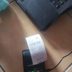 Bluetooth printer mini portable hot 58mm printing receipt note structure gift label free thermal paper 3 rolls - computer, paper machine