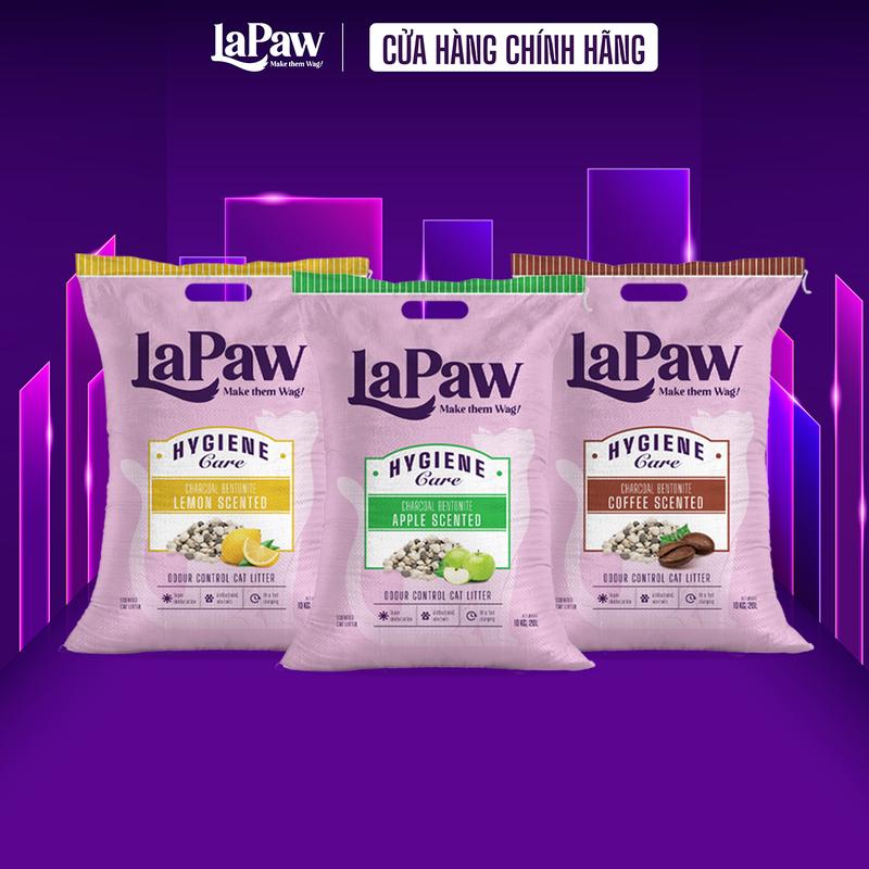  LaPaw   Mua 2 trợ ship   Cát cho mèo vón cục tốt than hoạt tính đất sét 20L  10KG 