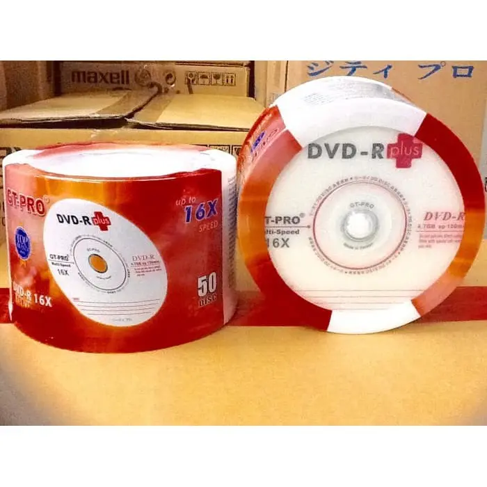 DVD-R GT-PRO / DVD-R PLUS 16X 4,7GB ISI 50 PSC 1