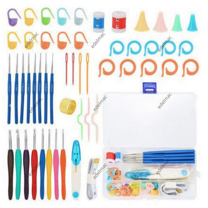 Gambar Complete Set Jarum Hakpen Rajut Sulam Crochet Hook Knitting Sewing Needle Tools Accessories DIY dari edelmac Kota Administrasi Jakarta Selatan Tokopedia
