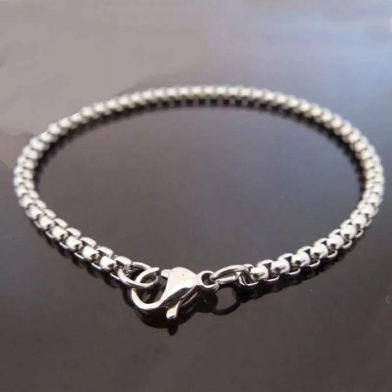 Product Introduction of READY GELANG TANGAN RANTAI KECIL TITANIUM MODEL ROLO ANTI KARAT SILVER Bracelets 4