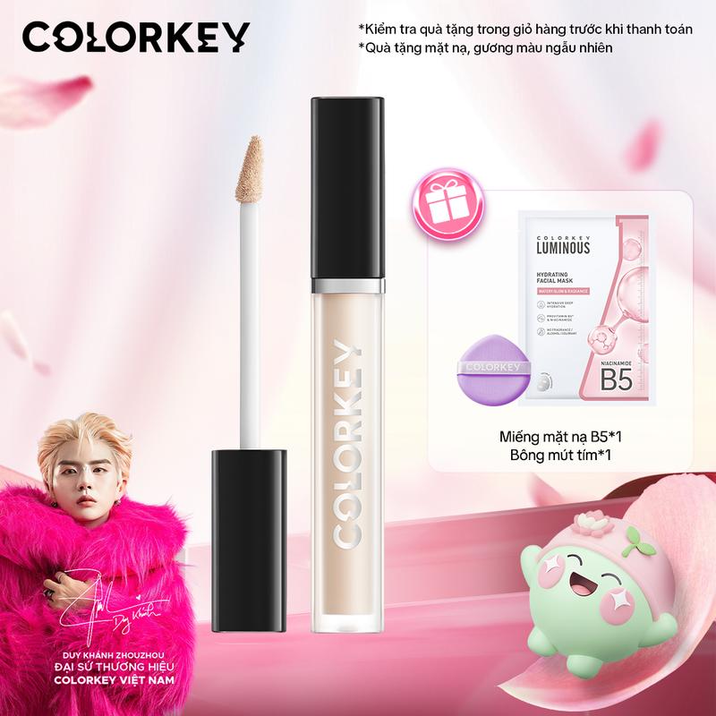 DEAL HOT Kem Che Khuyết Điểm COLORKEY Dạng Lỏng Mỏng Nhẹ Che Phủ Cao 6ml - KCF1F9