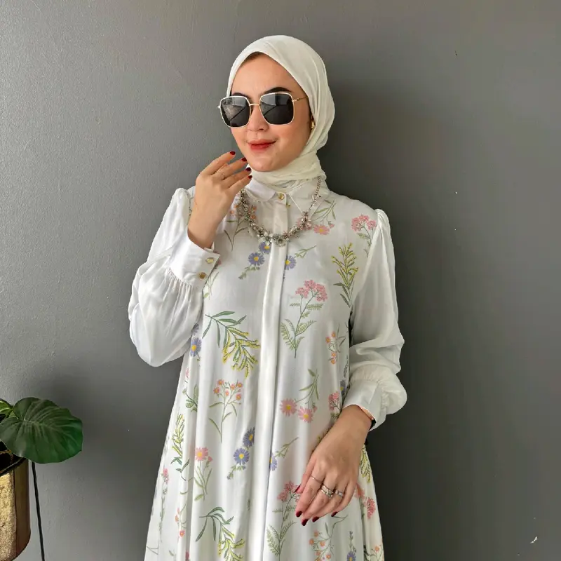 Devi Dress By Jelita Cantik Elegant Manis Gamis Muslim 3