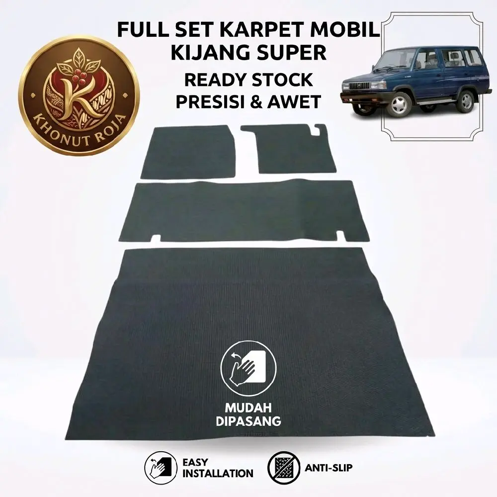 karpet mobil kijang super full set depan belakang bagasi