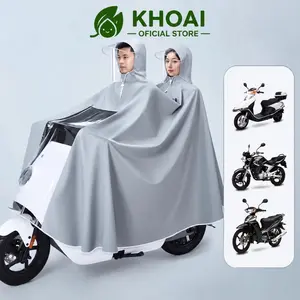 Áo Mưa Choàng Phong Cách Nhật Bản To Rộng Chất Liệu PVC Không Ngấm Nước (không xỏ gương)