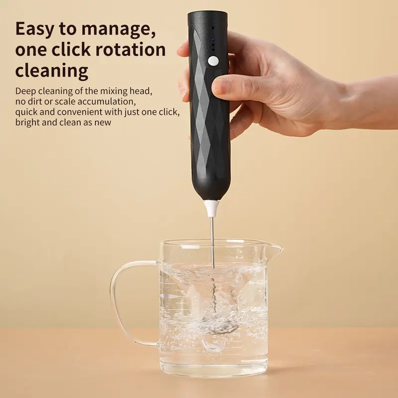 Pengaduk Telur Kopi Elektrik Bisa di jadikan pengaduk Krimer - Cappuccino Maker Mini Electric Hand Mixer WHISK Alat Kocok Telur Elektrik | Milk Frother Mixer Kopi Dalgona Milkshake Pengocok Minuman Pengaduk Coffee Latte 6