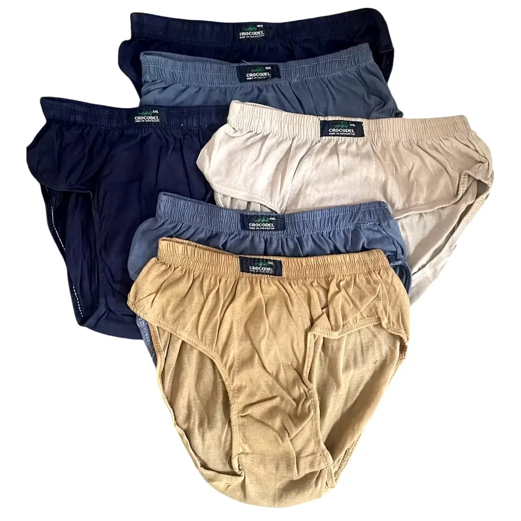 6 Pcs Celana Dalam Crocodile CD Pria Celana Dalam Pria Sivatex Crocodile M L XL XXL