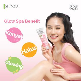 Shinzui Glow Spa Exfoliating Gel Scrub Ichigo 260ml & 130ml untuk Badan dan Wajah - Perawatan Tubuh Mandi