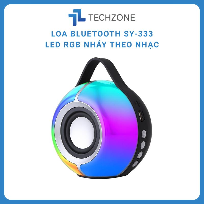 TECHZONE x HUỲNH TOÀN 09 Loa Bluetooth Không Dây SY-333 Bass Mạnh LED Nháy Theo Nhạc