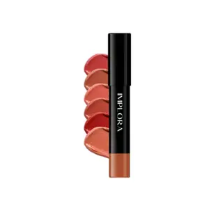 Implora Lip Crayon Satin Matte Lip Matte Bibir Lipstik Tampilan Matte Elegan Tekstur Halus Natural Cocok Sehari-hari