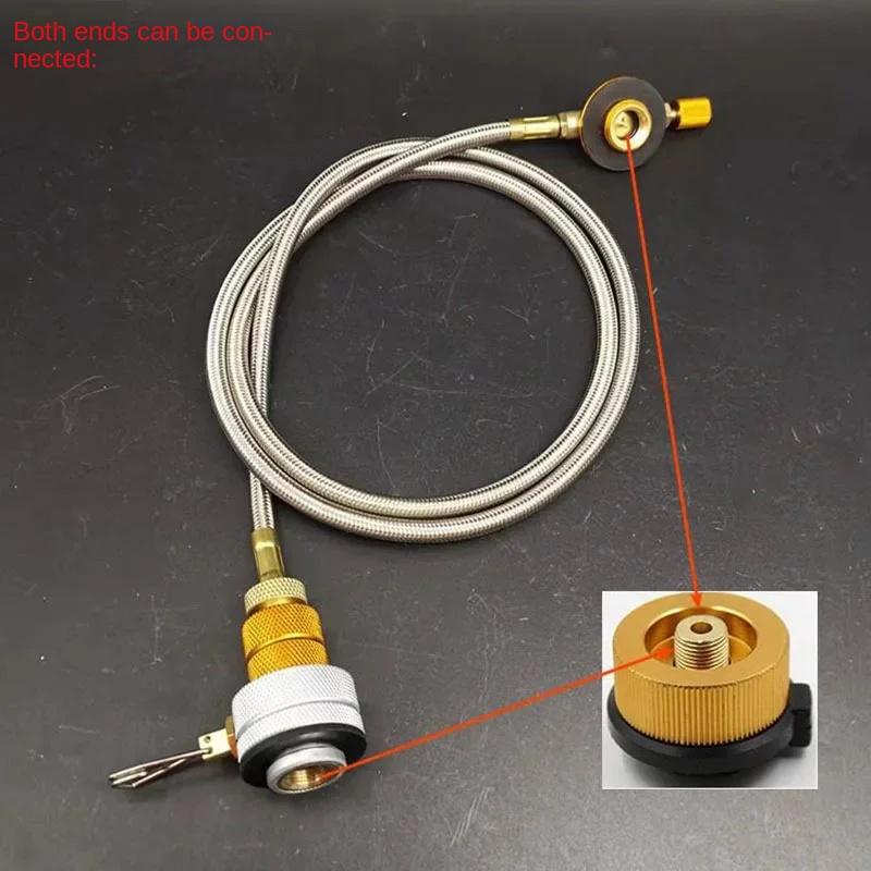 Product Introduction of Outdoor Camping Gas Stove Propane Refill Adapter Tank Coupler Adaptor Gas Charging Accessories camping  camping gear 14