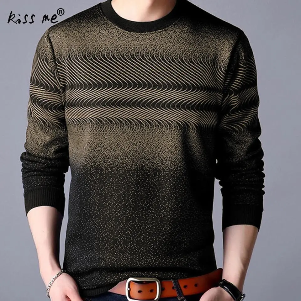 baju bucky Slim-fitting TERSEDIA UKURAN L XL XXL Crew Neck Santai Panjang Knitwear Pria Sweater Atasan Hitam Cowok Navy