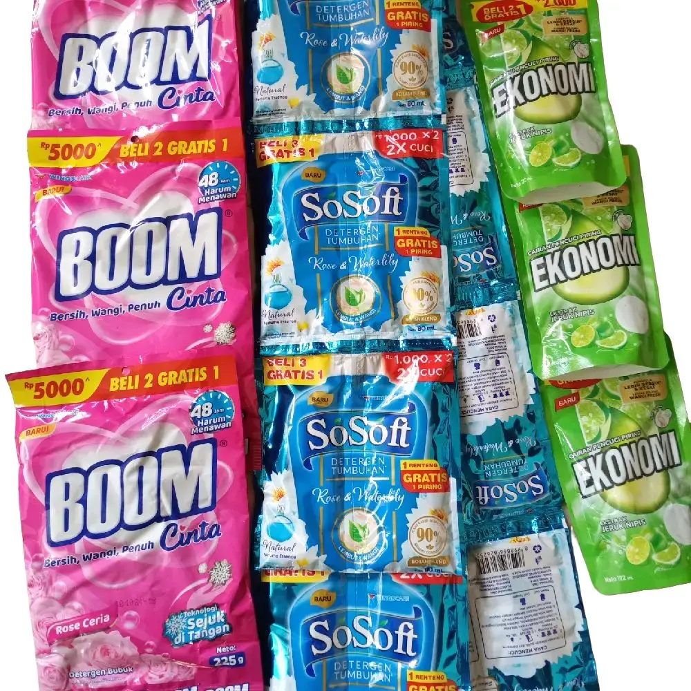 PAKET Sabun cuci Bomm cinta 3pcs+Sosoft 16pcs+ ekonomi 3pcs