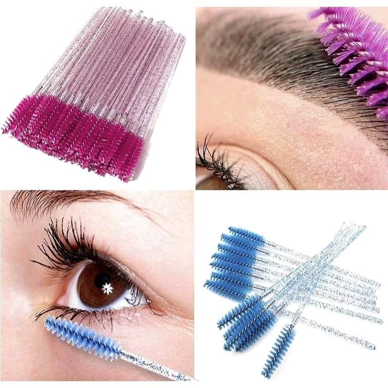 Mascara Wand isi 50 pcs spoolie brush alis maskara sekali pakai Eyelash 0