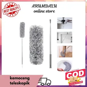 KEMOCENG BESAR MICROFIBER TELESKOPIK TARIK BISA PANJANG-PENDEK