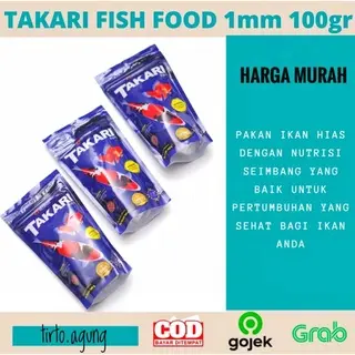 BELI 10 BONUS 2 Pelet TAKARI 250G 100G 100GRAM 100 1mm 250GRAM Pakan makanan ikan hias isi banyak