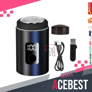 Alat Cukur Bulu Jenggot Elektrik Wajah  Mini Kabel USB Modern GM-091 Kumis Pria Ketiak Pencukur Wanita