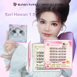 [BLINKY PAWKY]Bulu Mata Palsu Seri Peliharaan 8~14mm , False Eyelash Dapat Digunakan Berulang Kali,  #BuluMataAlis #TutorialMakeup# strip lashes langsung tempel