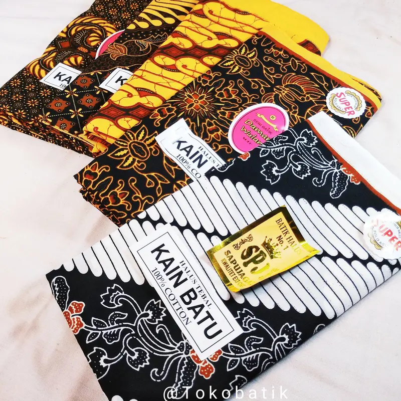 PAKET 2&4 PCS KAIN JARIK PANJANG MURAH  KAIN SAMPING KEBAT PANJANG / KAIN JARIK / KAIN PANJANG BAHAN KATUN BISA NYERAP AIR Aksesoris Batik 8