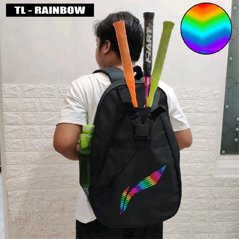 Tas Ransel Badminton dengan Tempat Raket dan Botol Air Minum 0