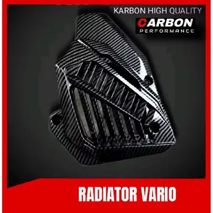 RADIATOR VARIO NEW CARBON HITAM / tutup radiator Vario 125 150 carbon / radiator carbon Vario 125 150 Engine Glosy Motor Motorcycle