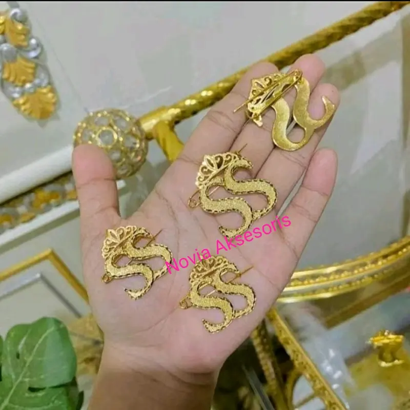 Bros SS Shella Saukia Full Glitter Lapis Emas Asli 0