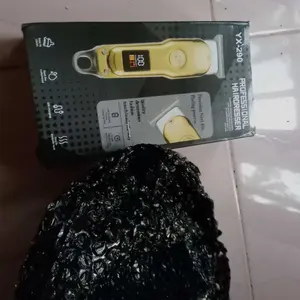 Alat Pencukur Rambut Mini Portabel VGR, Mesin Cukur Rambut Elektrik Profesional dengan Pisau Baja Karbon Ganda & Layar LCD, Cocok untuk Dewasa dan Anak-Anak