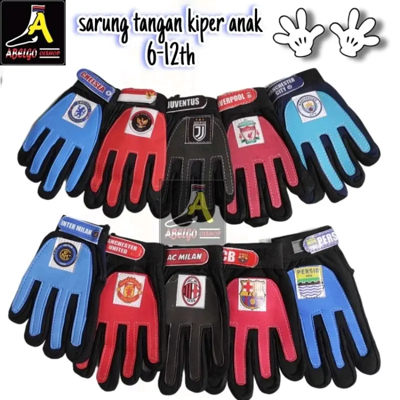 SARUNG TANGAN KIPER ANAK/SARUNG TANGAN BOLA ANAK 6-12 TAHUN